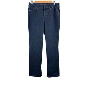 NYDJ Waist Match Marilyn Straight Jeans 90s stretchy tummy tuck‎ sz M